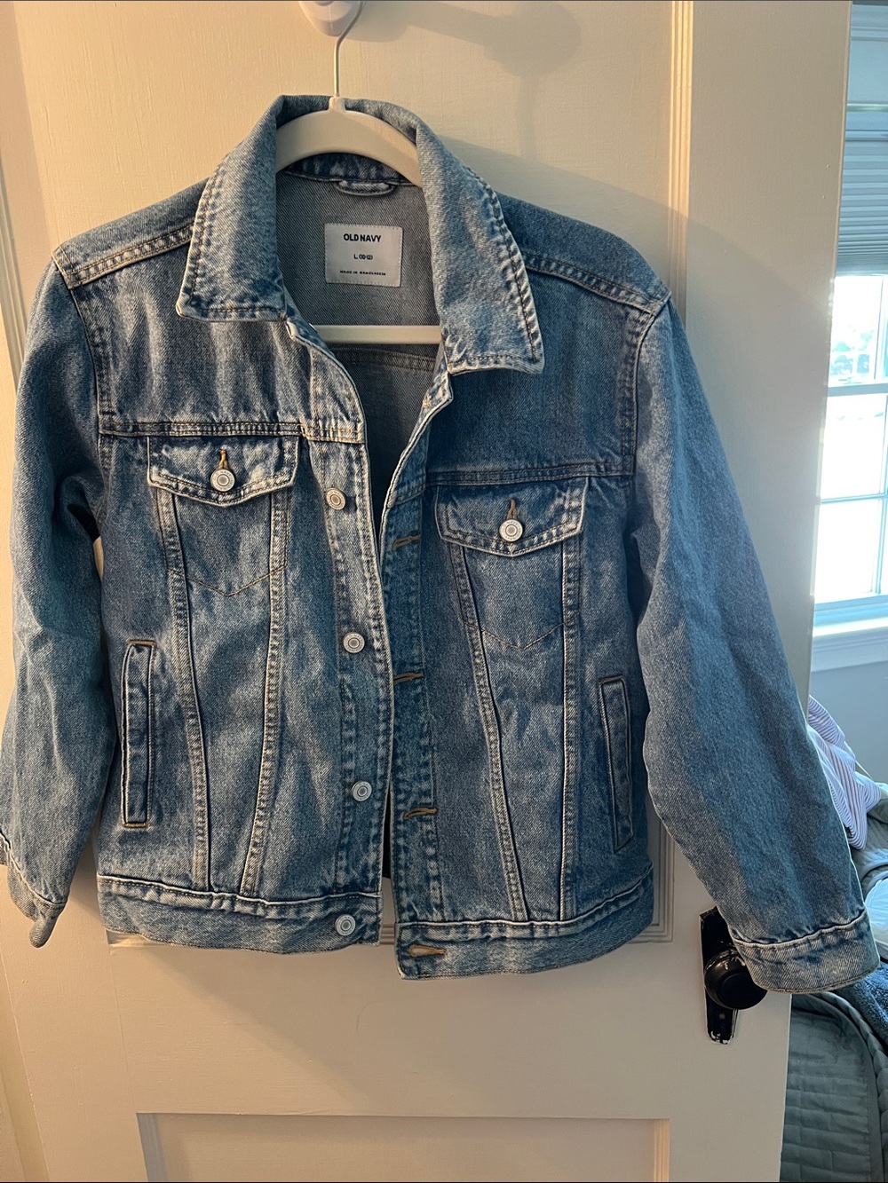 Old Navy Light Wash Blue Kids Denim Jacket